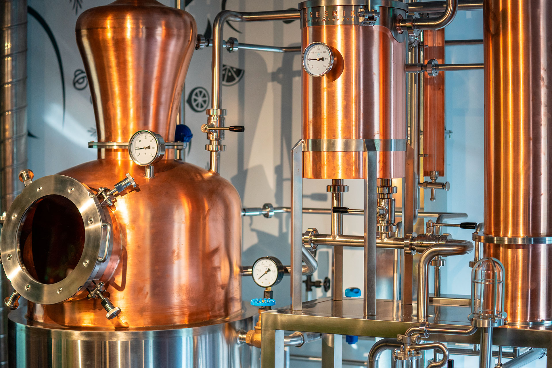 Dara Gin copper alembic distillation